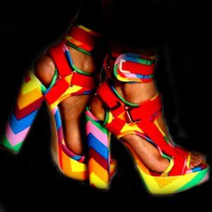 New Women's "Artist's Palette" High Heels, 8